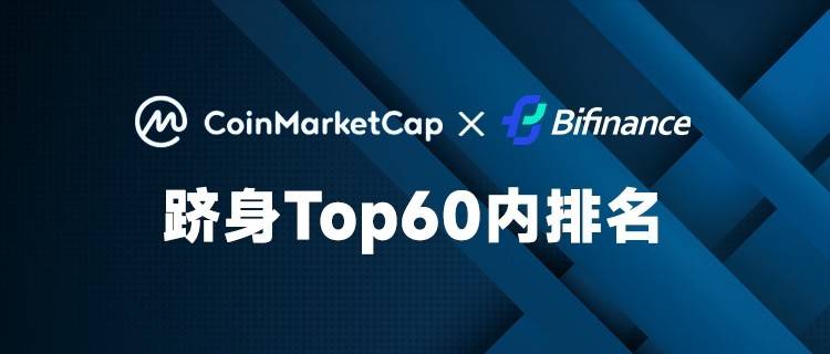 机构级数字资产平台BiFinance正式收录CMC，跻身全球前60位交易所